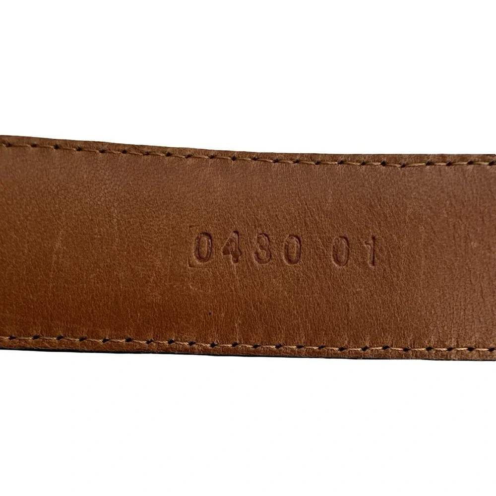 Bespoke Black Lizard Crocodile Mens Patchwork Belt Size 36 Brass Buckle NWOT